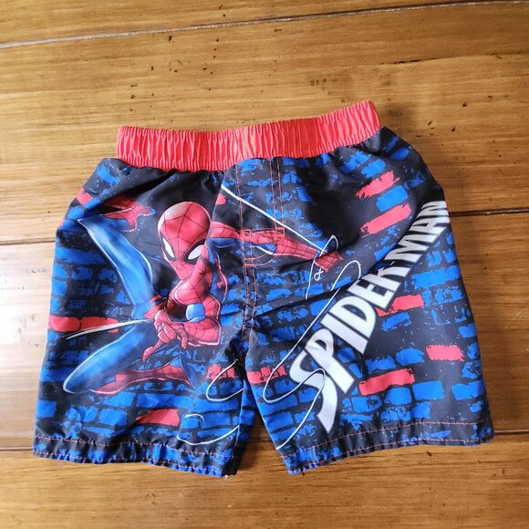Marvel Toddler Boys Spiderman Swim Trunks Size 3T - Picture 2 of 5